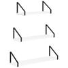 vidaXL &Eacute;tag&egrave;res Murales 3 pc Blanc 60 x 16 x 15,5 cm