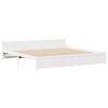 vidaXL Cadre de lit sans matelas blanc 180x200 cm bois massif de pin