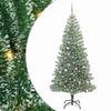 vidaXL Arbre de No&euml;l artificiel floconn&eacute; de neige avec lumi&egrave;re LED