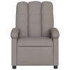 vidaXL Fauteuil de massage inclinable Taupe Tissu