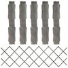 vidaXL Cl&ocirc;ture &agrave; treillis 5 pcs Gris Bois de sapin massif 180x60 cm