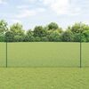 vidaXL Cl&ocirc;ture avec poteau Vert 1,4 x 10 m Acier et PVC