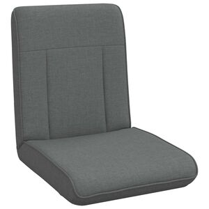vidaXL Fauteuil de sol Gris fonc&eacute; 50 x 73 x 60 cm tissu