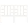 vidaXL T&ecirc;te de lit Blanc 156x4x100 cm Bois massif de pin