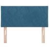 vidaXL T&ecirc;te de lit Bleu fonc&eacute; 100 cm Velours