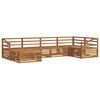 vidaXL Ensemble de canap&eacute;s d'ext&eacute;rieur 6 pcs Naturel