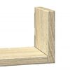 vidaXL Étagères murales 3 pcs chêne sonoma bois d'ingénierie