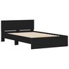 vidaXL Cadre de lit sans matelas noir 120x190 cm