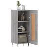 vidaXL Buffet Sonoma gris 34,5x34x90 cm Bois d'ingénierie