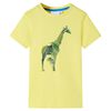 T-shirt pour enfants jaune 116