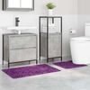 vidaXL Ensemble de tapis de bain antid&eacute;rapants 2 pcs Violet PP