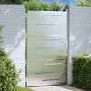 vidaXL Porte de Jardin Argent&eacute; 100 x 150 cm Acier inoxydable