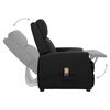vidaXL Fauteuil de massage Noir Similicuir