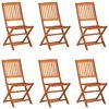 vidaXL Ensemble &agrave; manger de jardin 7 pcs bois massif d'acacia