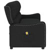 vidaXL Fauteuil de massage inclinable &agrave; 3 places noir tissu