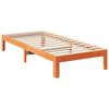 vidaXL Cadre de lit sans matelas cire marron 80x200 cm bois pin massif