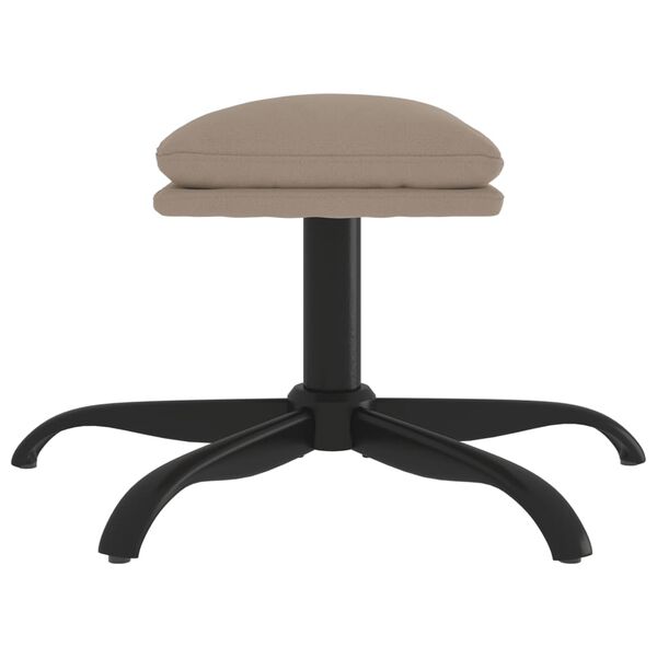 vidaXL Repose-pied Gris clair 60x60x36 cm Tissu microfibre