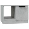vidaXL Table basse gris b&eacute;ton 50x50x36 cm bois d'ing&eacute;nierie