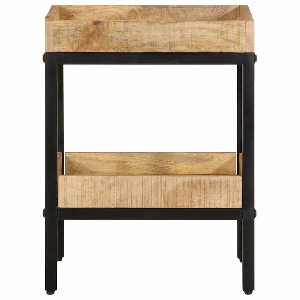 vidaXL Table d'appoint Marron 35 x 35 x 45 cm bois de manguier massif