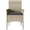 vidaXL Chaises de jardin coussins lot de 2 gris clair résine tressée
