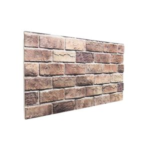 vidaXL Panneaux muraux 10 pc 100 x 50 cm Marron et gris Mousse EPS