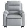vidaXL Fauteuil inclinable Gris clair Tissu