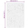 vidaXL Tapis IZA poils courts style scandinave gris 140x200 cm