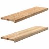 vidaXL Appuis de fen&ecirc;tre 2 pcs non trait&eacute; 100x30x2cm bois ch&ecirc;ne massif