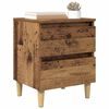 vidaXL Meubles de lit avec tiroir 2 pcs Bois Ancien 40 x 35 x 50 cm