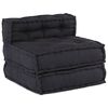 vidaXL Canap&eacute; patchwork modulaire 3 pcs Anthracite tissu