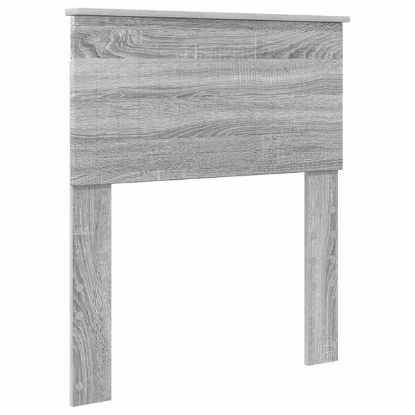 vidaXL T&ecirc;te de lit Gris Sonoma 75 cm Bois d'ing&eacute;nierie