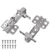 vidaXL Charni&egrave;re 2 pi&egrave;ces Nickel 139 x 64,1 x 10 mm Fer