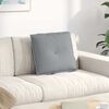 vidaXL Coussin de Dos Gris clair 50 x 19 x 45 cm tissu