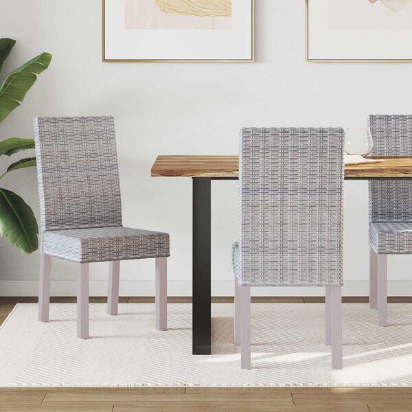 vidaXL Chaise de salle &agrave; manger 2 pcs Blanchiment 45 x 54 x 93 cm