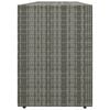 vidaXL Armoire de rangement jardin Gris 198x55,5x80 cm Résine tressée