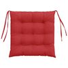 vidaXL Coussins de si&egrave;ge 4 pcs Rouge 40 x 40 x 6 cm tissu