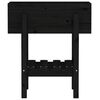vidaXL Jardinière noir 62x30x69 cm bois massif de pin