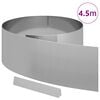 vidaXL Bordure de Pelouse Argent 450 x 0,05 x 15 cm Acier galvanis&eacute;