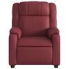 vidaXL Fauteuil de massage inclinable &eacute;lectrique rouge bordeaux
