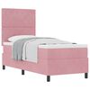 vidaXL Lit &agrave; ressorts avec matelas Rose 80 x 200 cm Velours