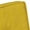vidaXL Chaise de relaxation avec tabouret jaune velours