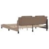vidaXL Cadre de lit avec LED sans matelas Zadar cappuccino 180x200 cm