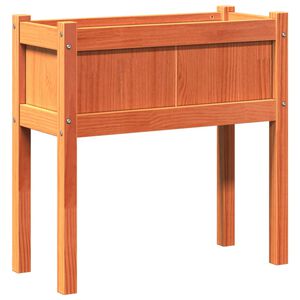 vidaXL Jardini&egrave;res et pieds cire marron 70x31x70 cm bois de pin massif