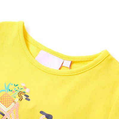 T-shirt pour enfants jaune 92