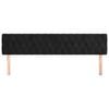 vidaXL T&ecirc;tes de lit Noir 200x7x78/88 cm Velours