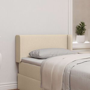 vidaXL Oreille de t&ecirc;te de lit Cr&egrave;me 40,5 x 40,5 x 4 cm tissu