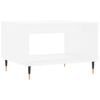vidaXL Table basse blanc 60x50x40 cm bois d'ing&eacute;nierie