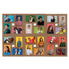 vidaXL Collage de cadres photo de photo 24x(13x18 cm) Marron clair MDF