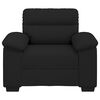vidaXL Fauteuil noir 60 cm tissu