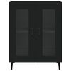 vidaXL Buffet noir 69,5x34x90 cm bois d'ing&eacute;nierie